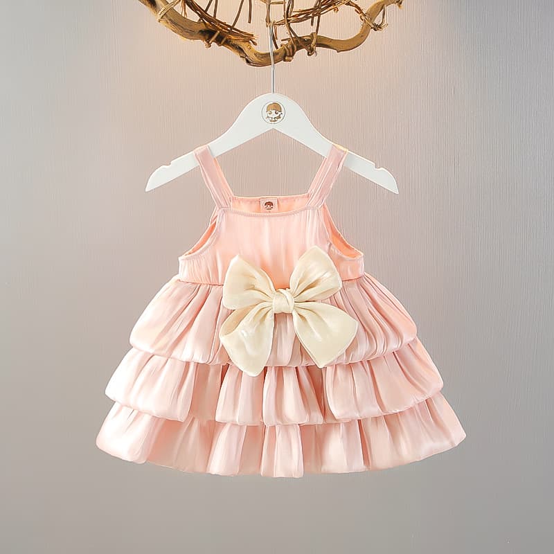 Summer Baby Girl Dress New Style Toddler Strapless Tutu Dress for 1-Year-Old