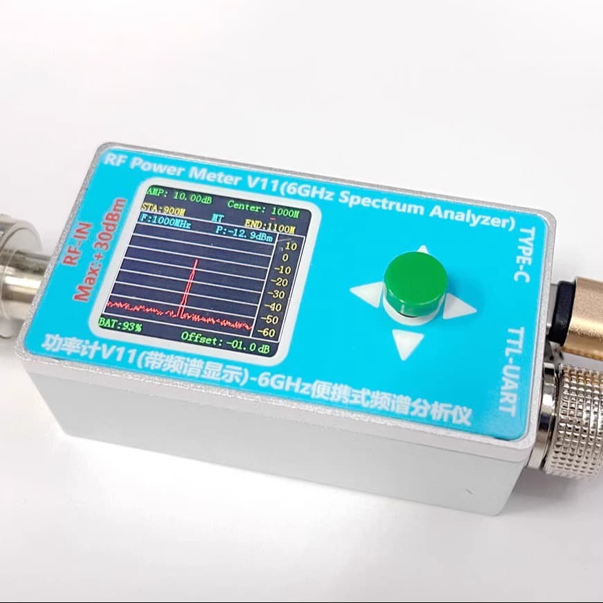 N-Type RF Power Meter V11 TYPE-C Communication Power Detector 6GHZ Spectrum Analyzer EMC Testing
