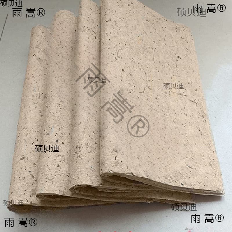 Sealed Altar Painting Mulberry Bark Paper Roll, Antique Mulberry Bark Paper, Republic Era Blood Material Moxibustion Rough Edge Paper, Mulberry Bark Paper Moxa Stick Paper