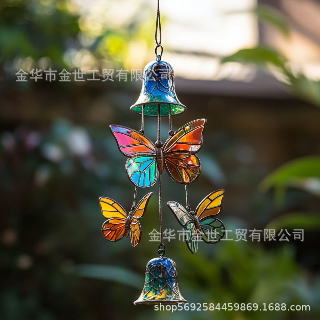 Bestselling cross-border Butterfly Wind Chime Decoration for outdoor patios