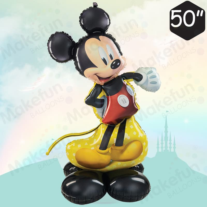 Wholesale 50-Inch Oversized Standing Mickey Minnie Children's Birthday Party Cartoon Decoration Premium Foil Balloon