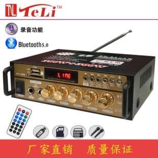 Recording Bluetooth Amplifier Recording/Bluetooth/Radio/MP3/Supports USB/SD