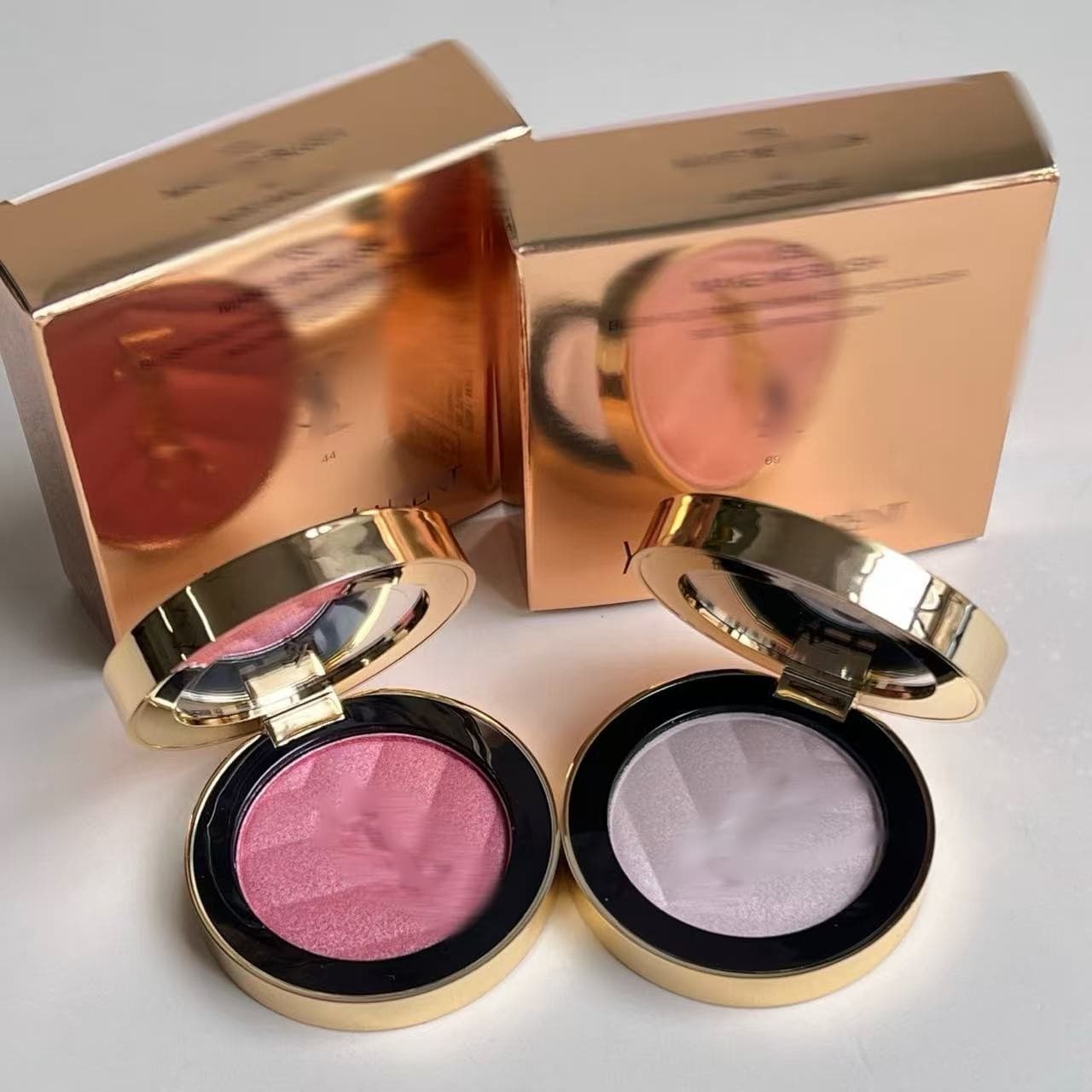 Cross-border Trade. Y Brand Leather Blush Contour Highlighter Natural Daily 44 69 Shiny Portable Cross-border