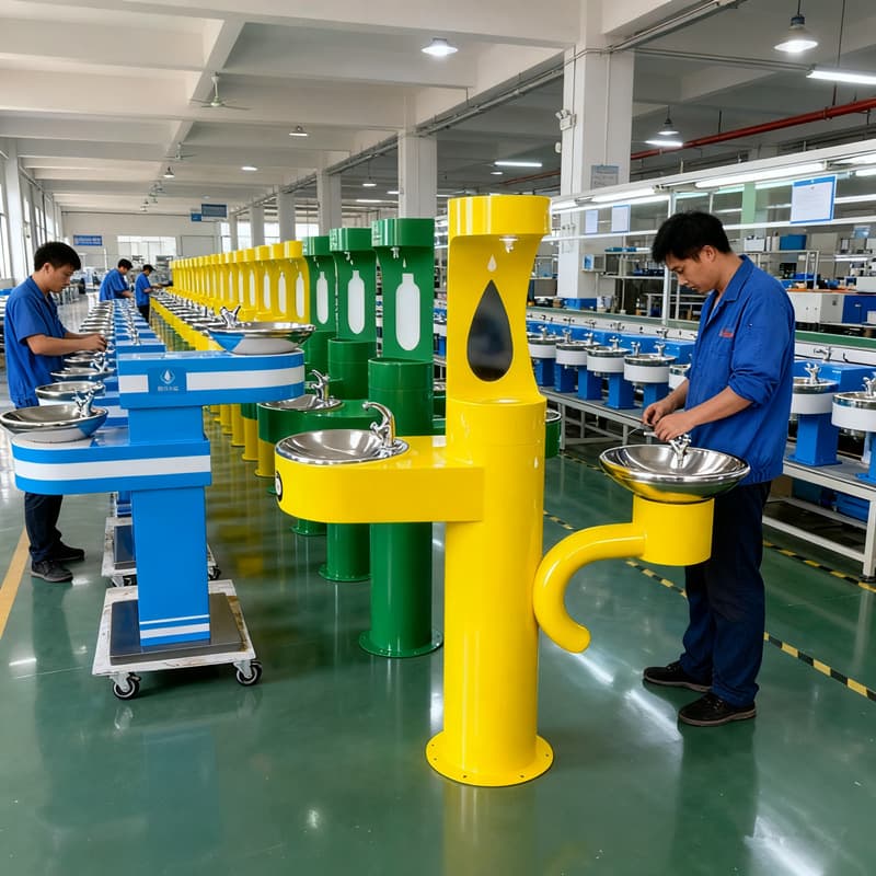 Factory Customized Outdoor Drinking Fountain for Parks, Scenic Spots, and Public Areas, Stainless Steel Handwashing and Drinking Station