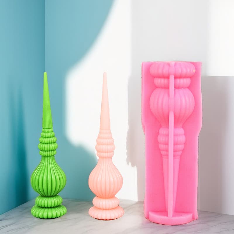 New Roman Column Aromatherapy Candle Mold DIY Handmade Aromatherapy Candle Decoration Roman Column Striped Plaster Mold