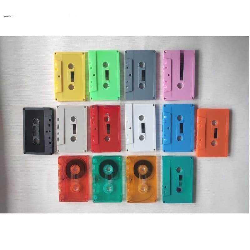 Cassette tape, blank tape, colored decorative tape, without inner core or outer decoration, brand new.