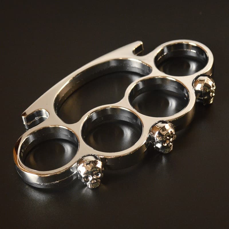 Outdoor Little Devil Knuckle Duster Four-Finger Ring Punch Car Window Breaker Survival Self-Defense EDC Tool