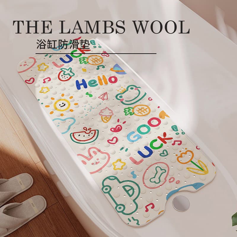 Special bathroom non-slip floor mat for bathtub mat, bathroom bath suction cup mat, anti-fall and anti-slip mat for elderly and children