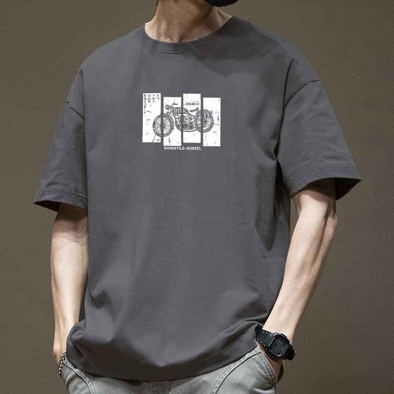 Cross-border European and American trendy t-shirt men's printed t-shirt 0g loose trendy brand trendy short-sleeved pure men's short-sleeved t-shirt