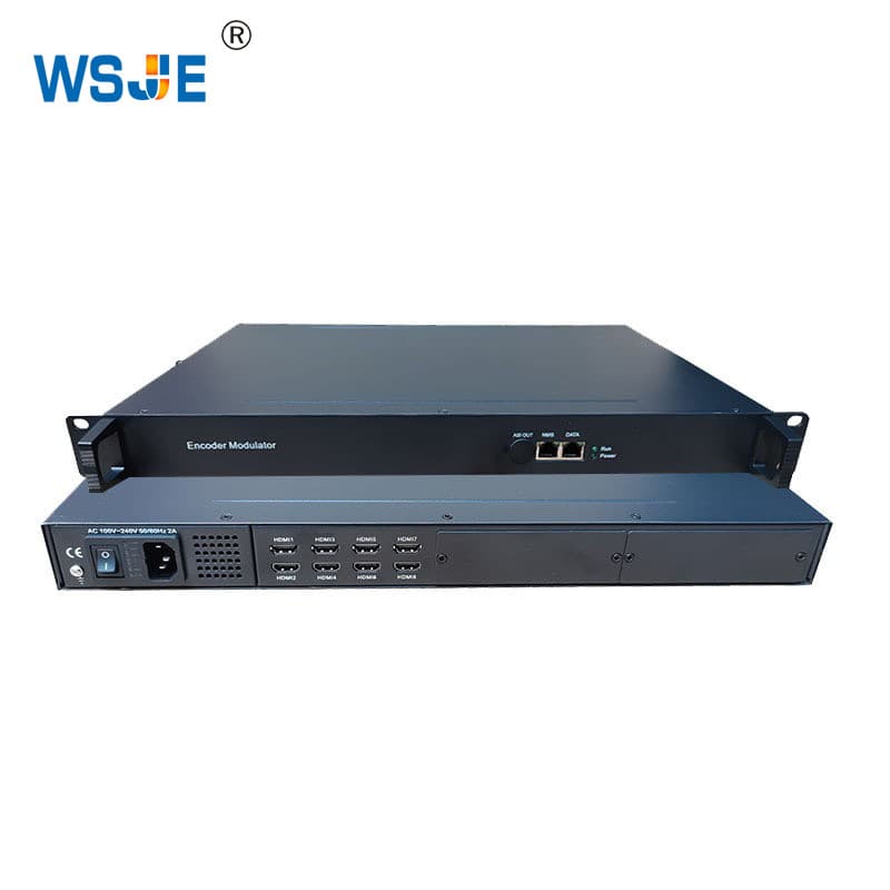 8-Channel HD Encoder RTSP UDP RTMP IPTV TV System H.264 H.265 Live Streaming Audio Video