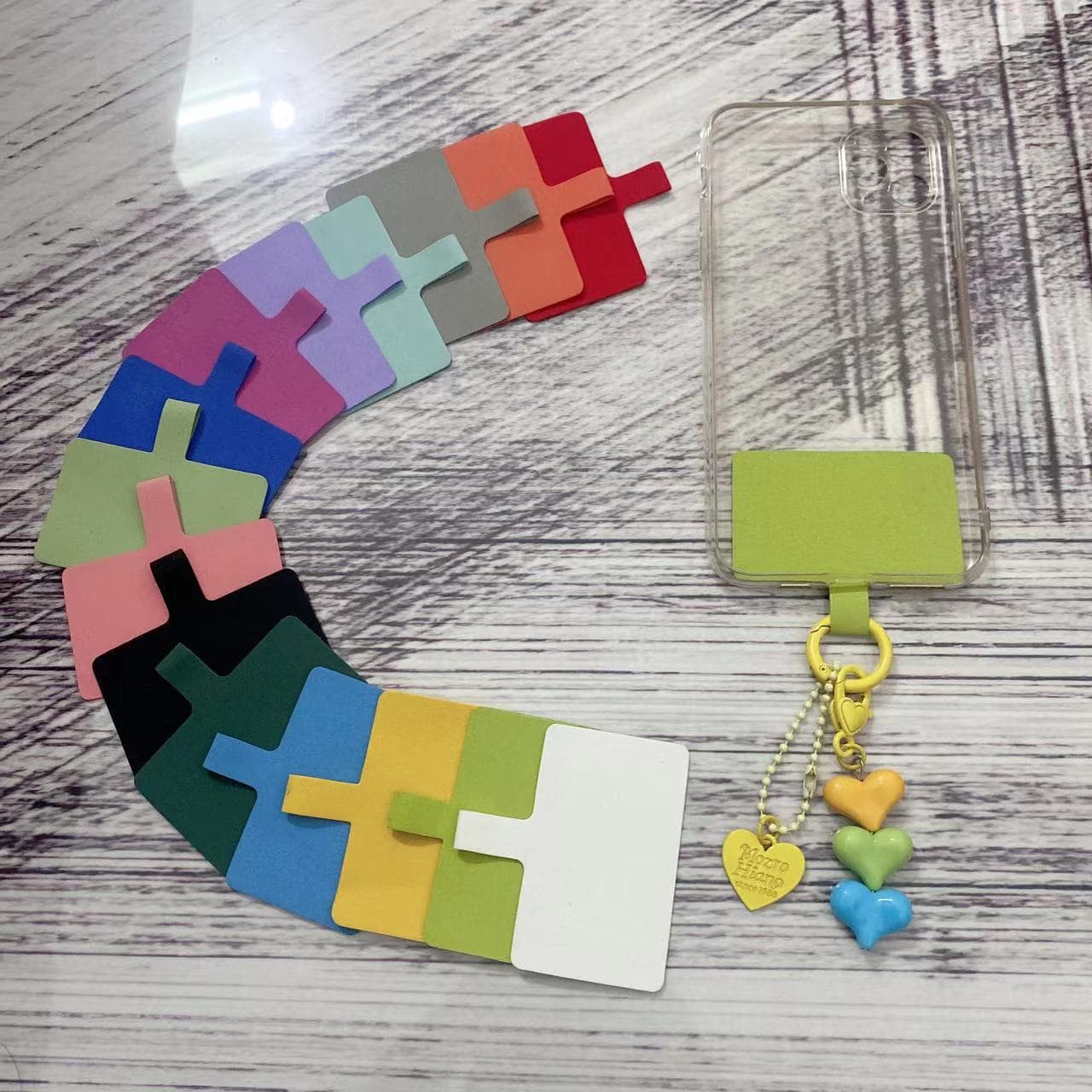 Universal Card Phone Lanyard Clip Fixed Mount Multi-Purpose Phone Case Connection Mount Gasket Anti-Loss Piece