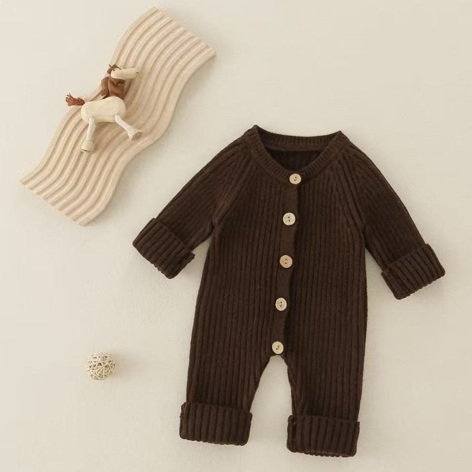 Baby Romper, Versatile Newborn Outfit, Spring and Fall Knit Fashionable Bodysuit, Colorful One-Piece Sweater for Boys