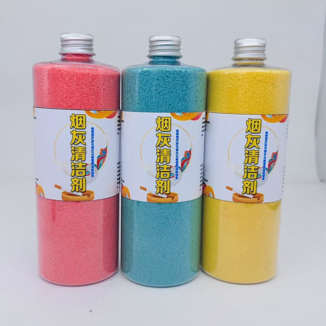 Commercial Ins-style Smoke Odor Eliminator, Disposable Water-Absorbent Granules Ash Tray, Bottled Smoke Extinguishing Sand