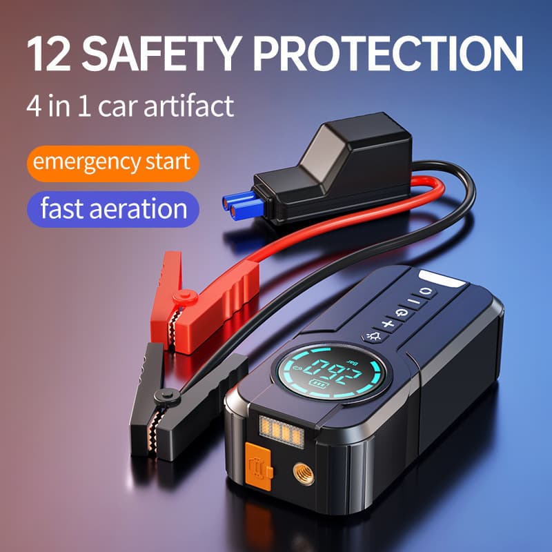 Car Jump Starter Tire Inflator emergency starting power supply air pump cross-border portable