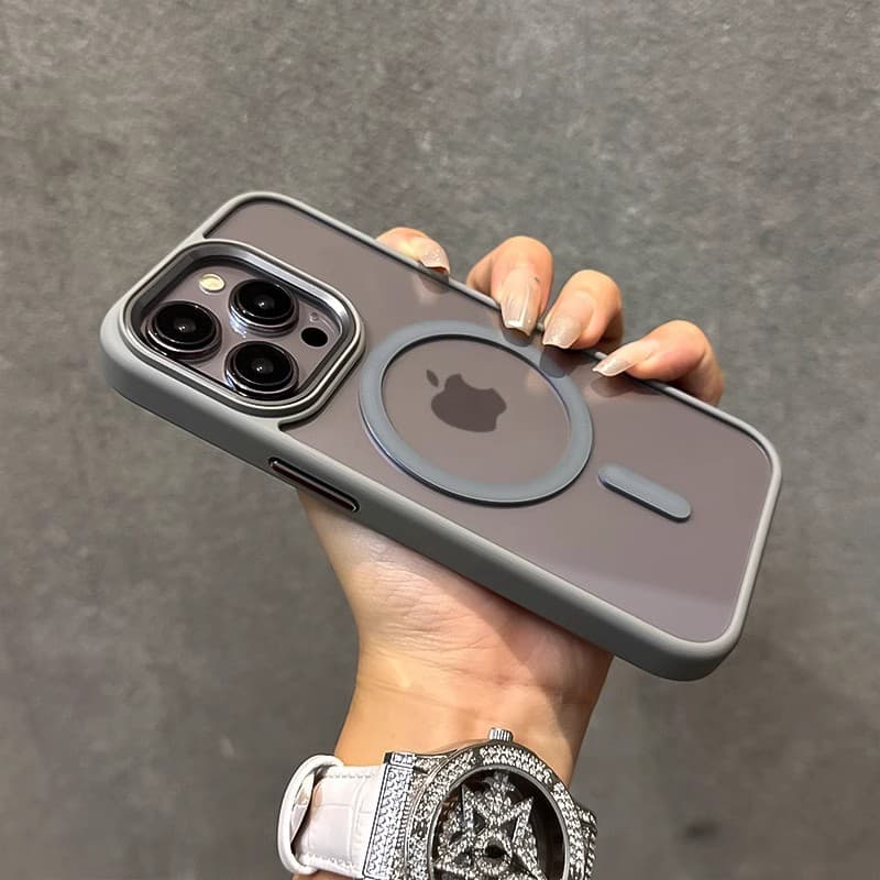 Jindun Magnetic iPhone 17 Phone Case Metal Eagle Eye Compatible with Apple 16 Wireless Charging 15 Protective Cover Cross-Border