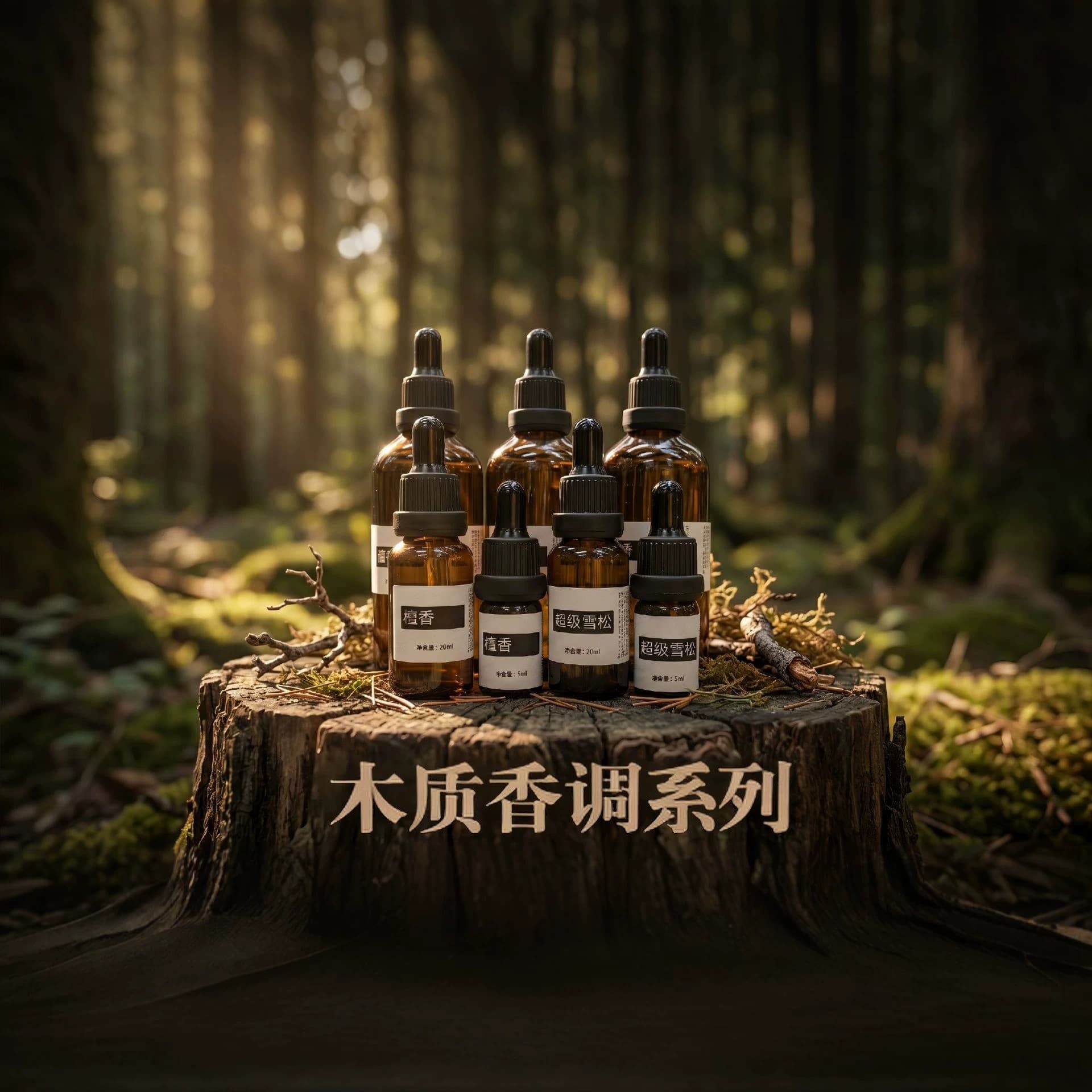 DIY Perfume Aromatherapy Essential Oil Wood Scent Long-Lasting Sandalwood Agarwood Tea Tree Cedar Essential Oil