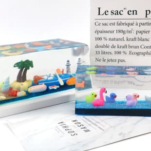 DIY New Handmade Epoxy Mold Large Medium Small Cuboid Ornament Silicone Mold Resin Ornament Cross-Border Exclusive