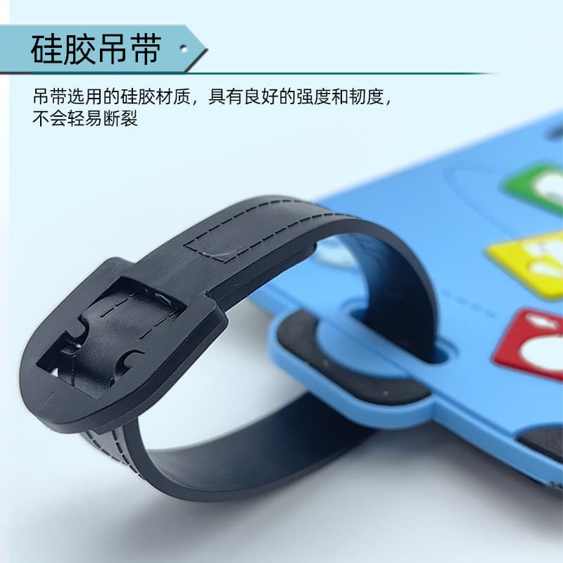 New Soft Silicone Luggage Tag Anti-Loss Write-On Logistics Identification Board Suitcase Name Tag Silicone Luggage Tag