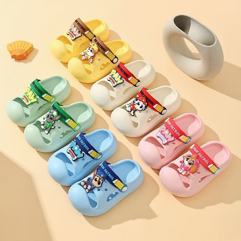 PAW Patrol Children's Slippers, Non-Slip Indoor Bathroom Sandals for Boys and Girls, Home Casual Wear