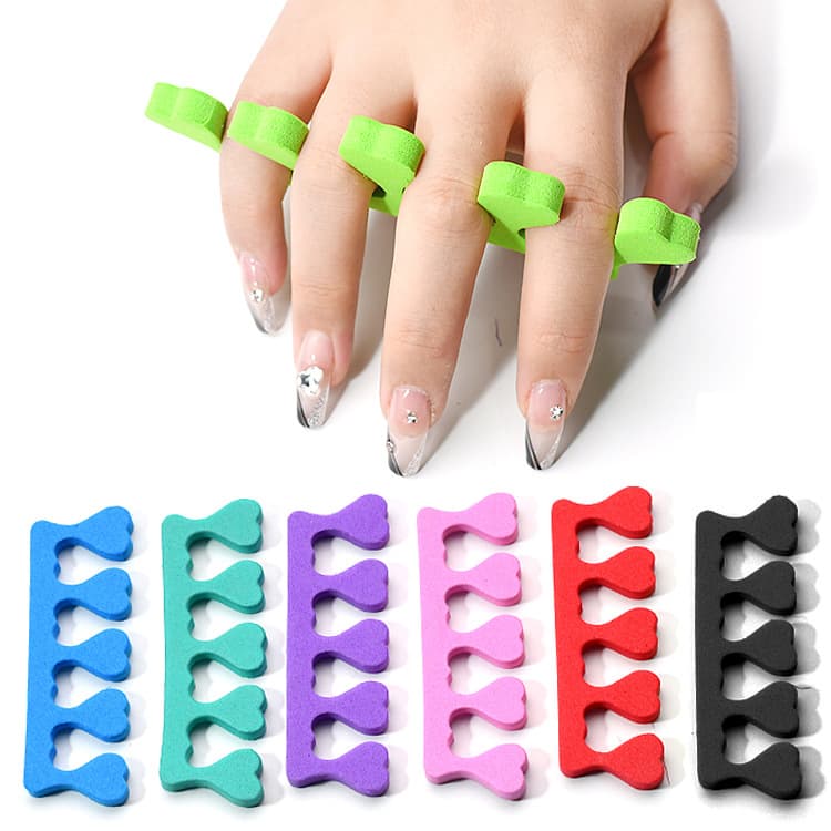 Wholesale Stock * Heart-Shaped Interlocking Toe Separator Sponge Toe Separator Toe Isolation Cotton EVA Toe Separator