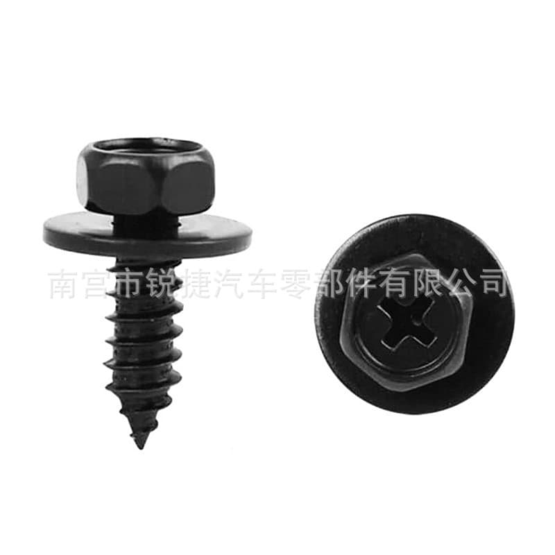 Fits Toyota Camry Corolla LEXUS Fender Cross Screw Bumper Hex Head Self-Tapping Screw