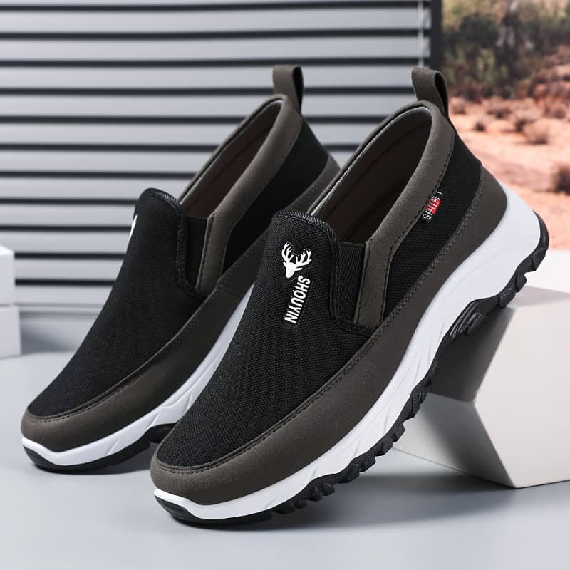 Men's Dad Shoes Old Beijing Cloth Shoes Drop Shipping Soft Sole Comfortable Men's Casual Shoes Factory Direct Low Top