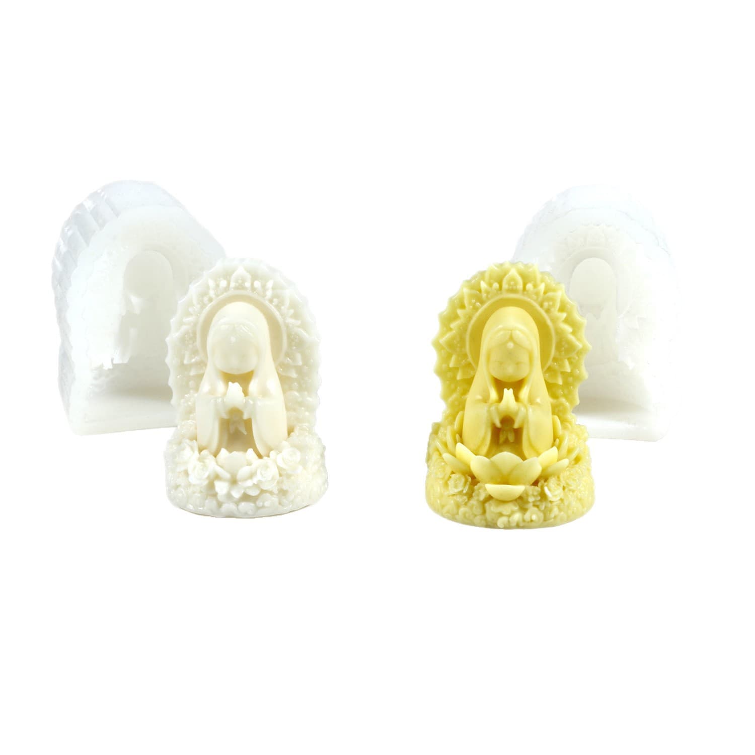 Praying Girl Aromatherapy Candle Mold DIY Plaster Diffuser Stone Resin Craft Decoration Ornament Cross-border