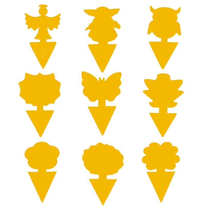 Shaped Sticky Insect Boards, Double-Sided Yellow Traps with Strong Adhesion for Butterfly Gardens and Mosquito Control