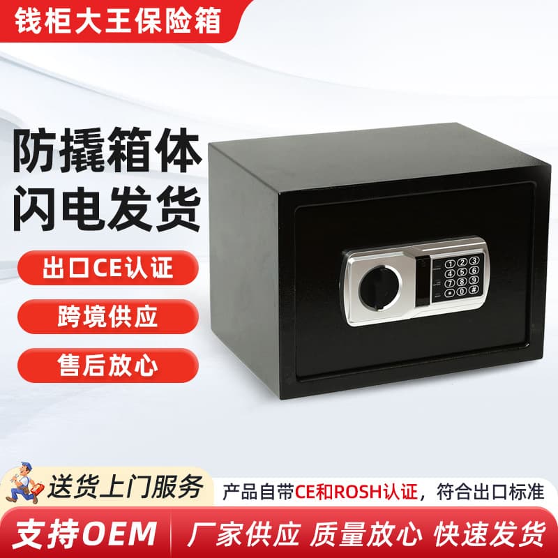 Cross-Border 25EN Safe, Black Premium Home and Office Hotel Use Special Safe