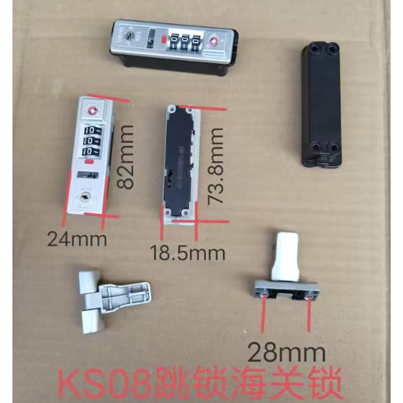 Luggage Aluminum Frame Pop Lock Replacement Parts Suitcase Anti-Theft Spring Lock TSA Lock Wholesale Bag Accessories
