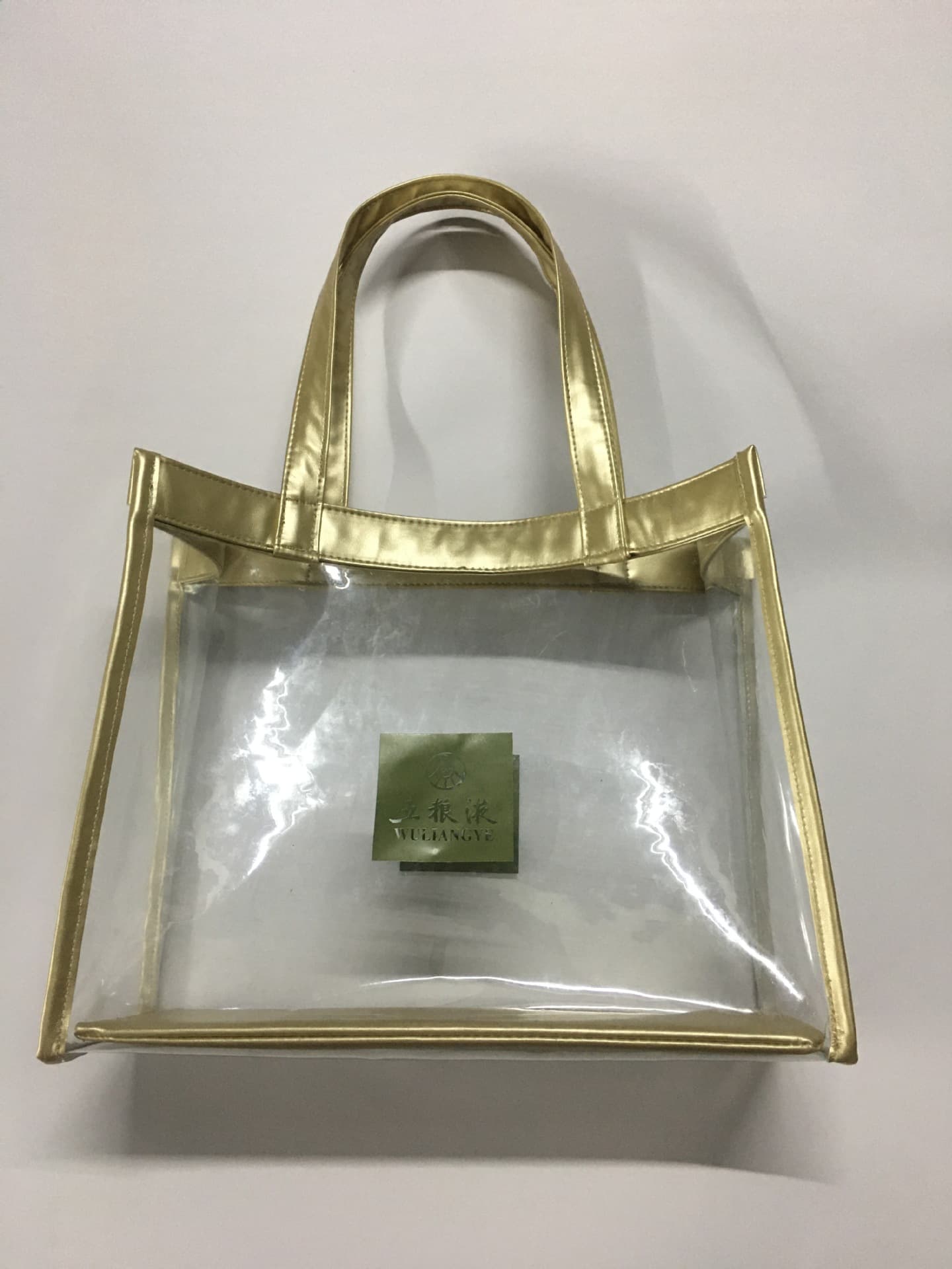 Wuliangye wine bag manufacturer customized Wuliangye PVC transparent bag wine bag packaging handbag linen bag cotton bag