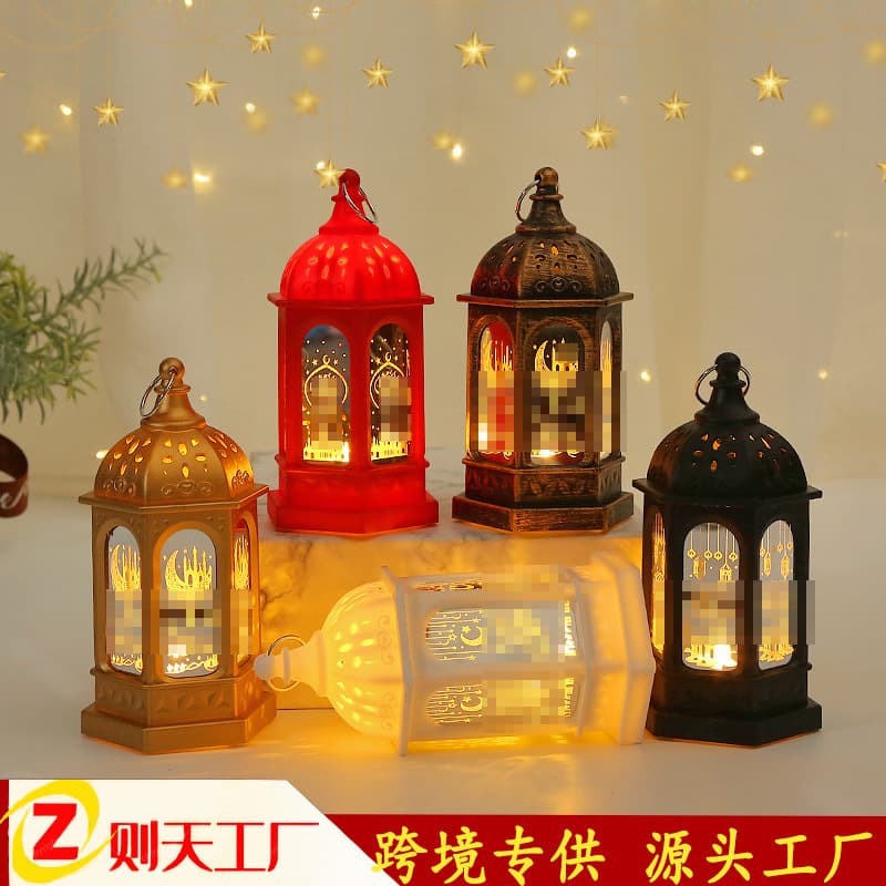 Moroccan Simple European Retro Lantern Castle Candle Holder Rustic Decoration Prop Lamp Birdcage Candle Stand Ornament