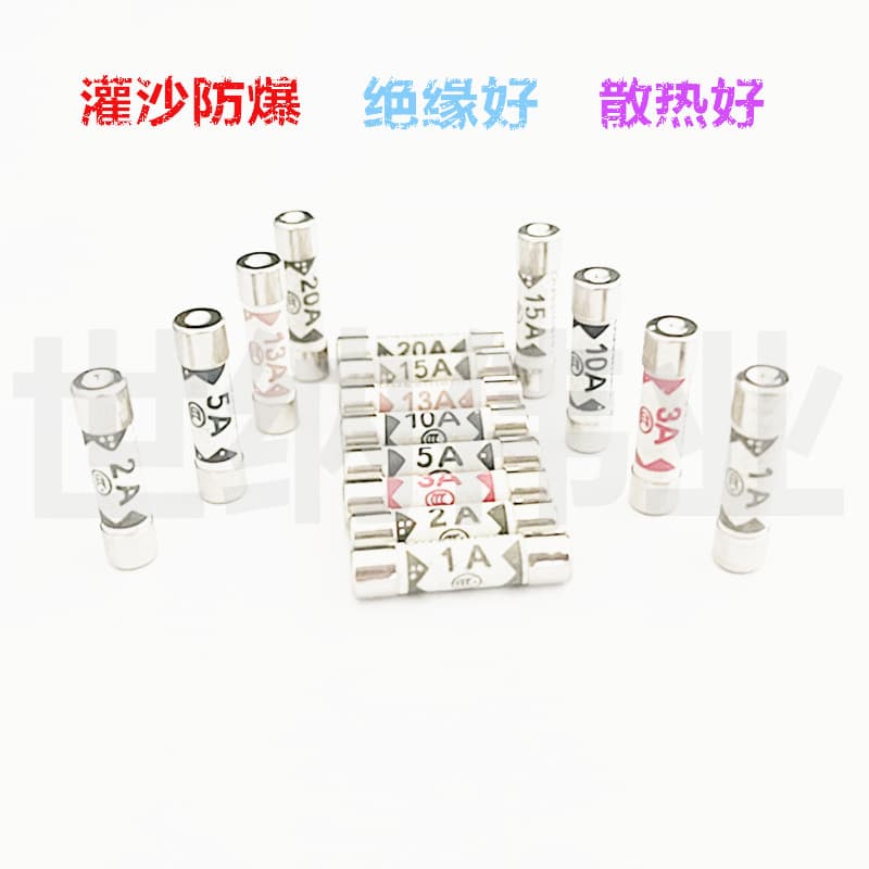 BS1362 British Plug Sand-Filled Explosion-Proof Ceramic Fuse Tubes 1A 3A 5A 10A 13A 15A 20A