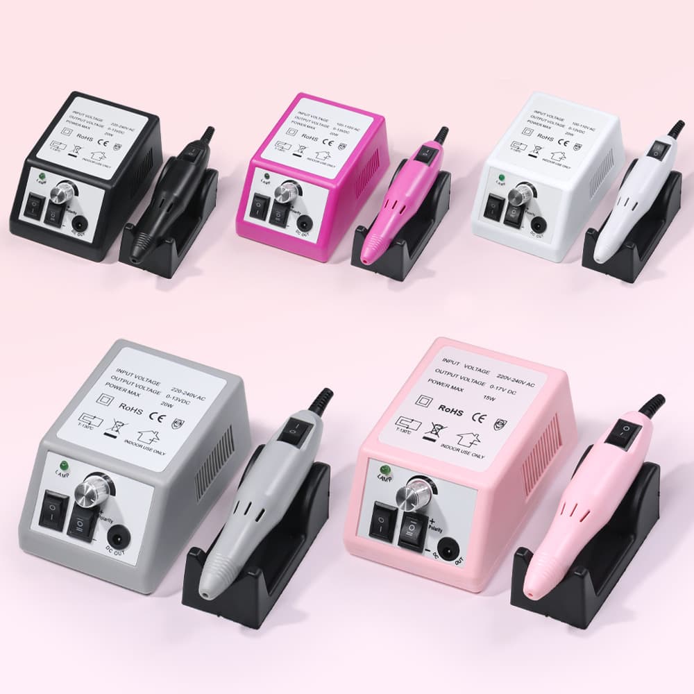 High-Speed Electric Nail Drill Machine 2000 Model Professional Manicure Polishing Tool Nail Polish Removal Machine White Black Pink