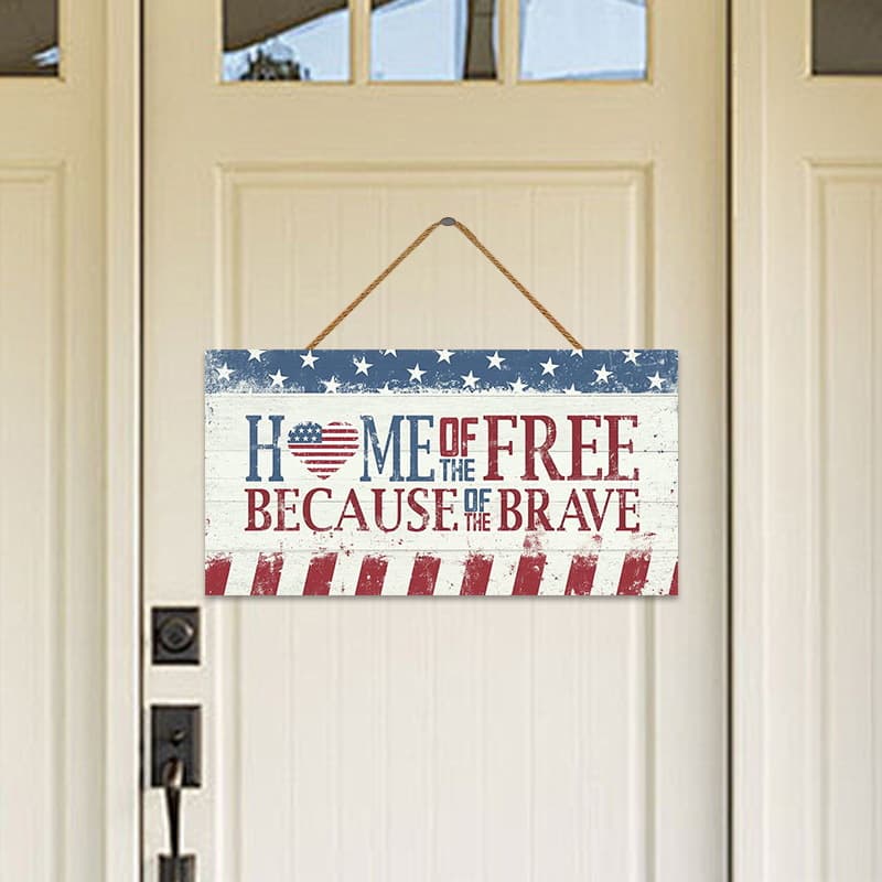 American Country Farm Retro Wooden Door Sign Hanging Ornament, Nordic Ins Home Decor Long Welcome Door Hanger