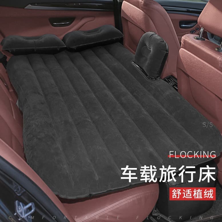 Interior supplies folding car air bed PVC flocking car air mattress SUV in-car travel air bed