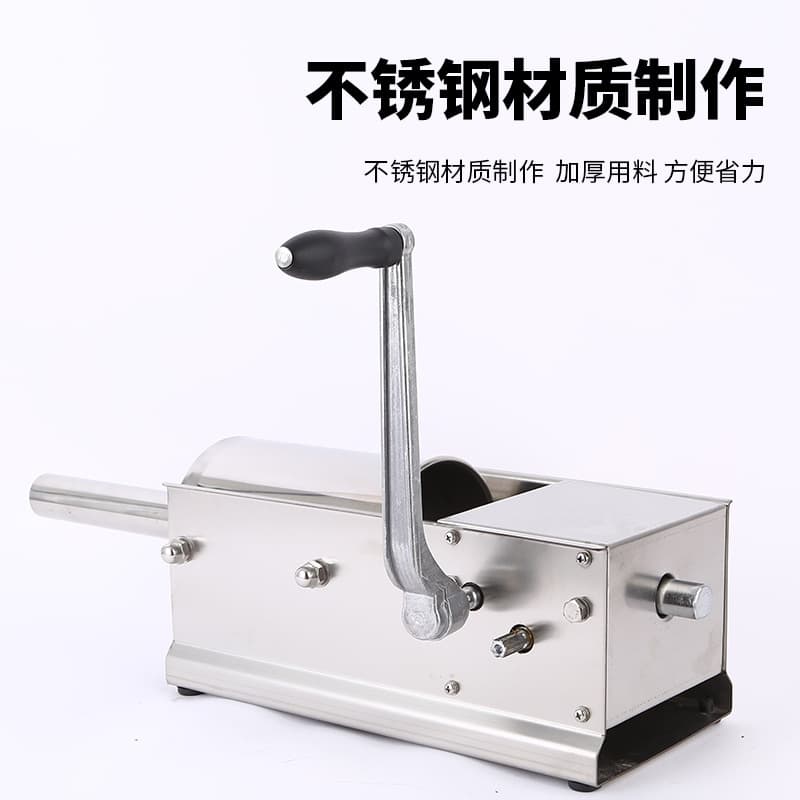 Horizontal Dual-Speed Sausage Stuffer Stainless Steel Sausage Maker for Homemade Sausage, Food-Grade Plastic Wrap, Factory Direct