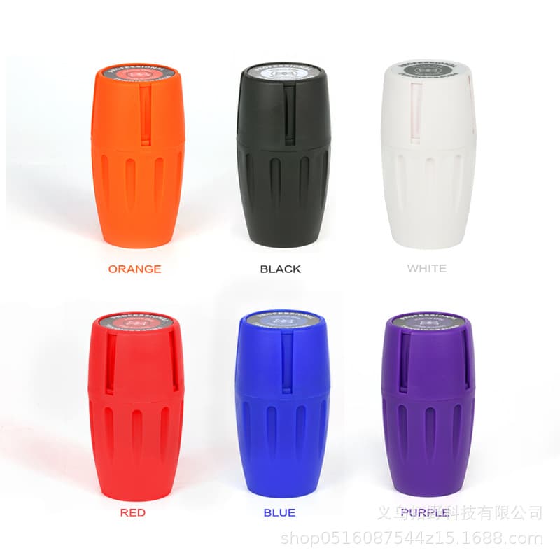 Foreign trade hot-selling storage grinding integrated cigarette grinder double-layer protection barrel grinder tobacco plastic cigarette crusher