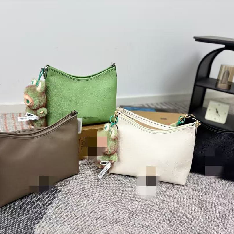 Coach C Family Women's Bag Laure New Hobo Bag Monogram Underarm Bag Large Capacity Shoulder Handbag Crossbody Shopping Tote