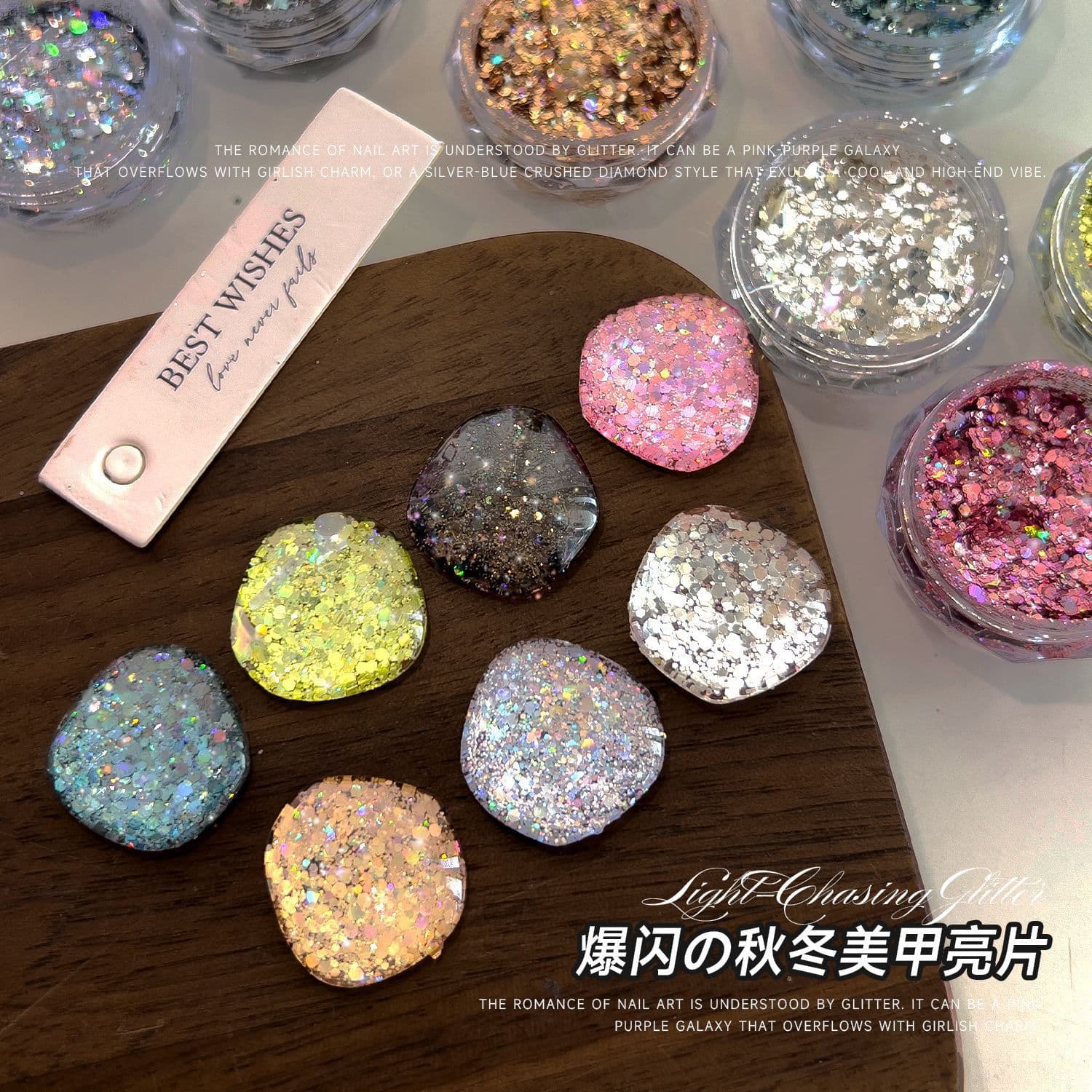 New Autumn/Winter Ultra-Thin Glitter Mix Irregular Round Sequins Bling Nail Art Decorations Bling Nail Art Supplies