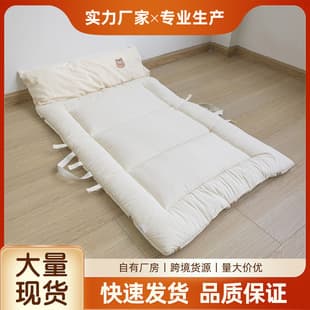 Toddler Kindergarten Printed Washed Cotton Four-Season Cartoon Nap Thick Mattress + Pillow, Portable