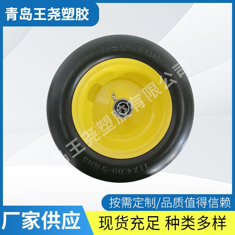 11X400-5 Lawn Mower Replacement Tire Solid Wheel Foam Wheel Flat-Free Tool Cart Tire Wholesale Customization
