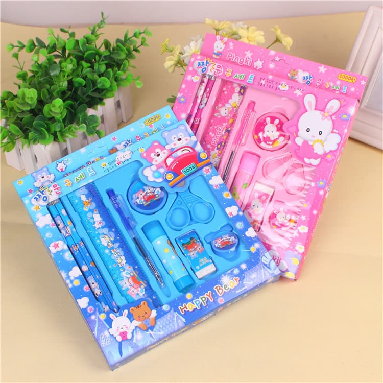 Elementary School Student Learning Eraser 9-Pack High-Quality Creative Stationery Children's Birthday Gift Multiple Specifications Wholesale