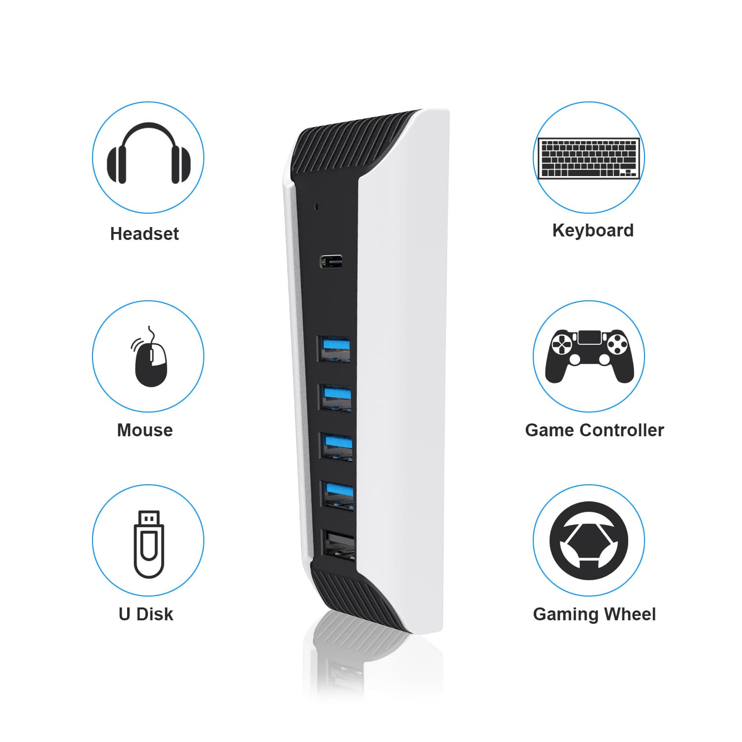 [Direct from Manufacturer] PS5 Console HUB Expander, PS5 Console HUB Expansion Station, PS5 HUB Console Accessories