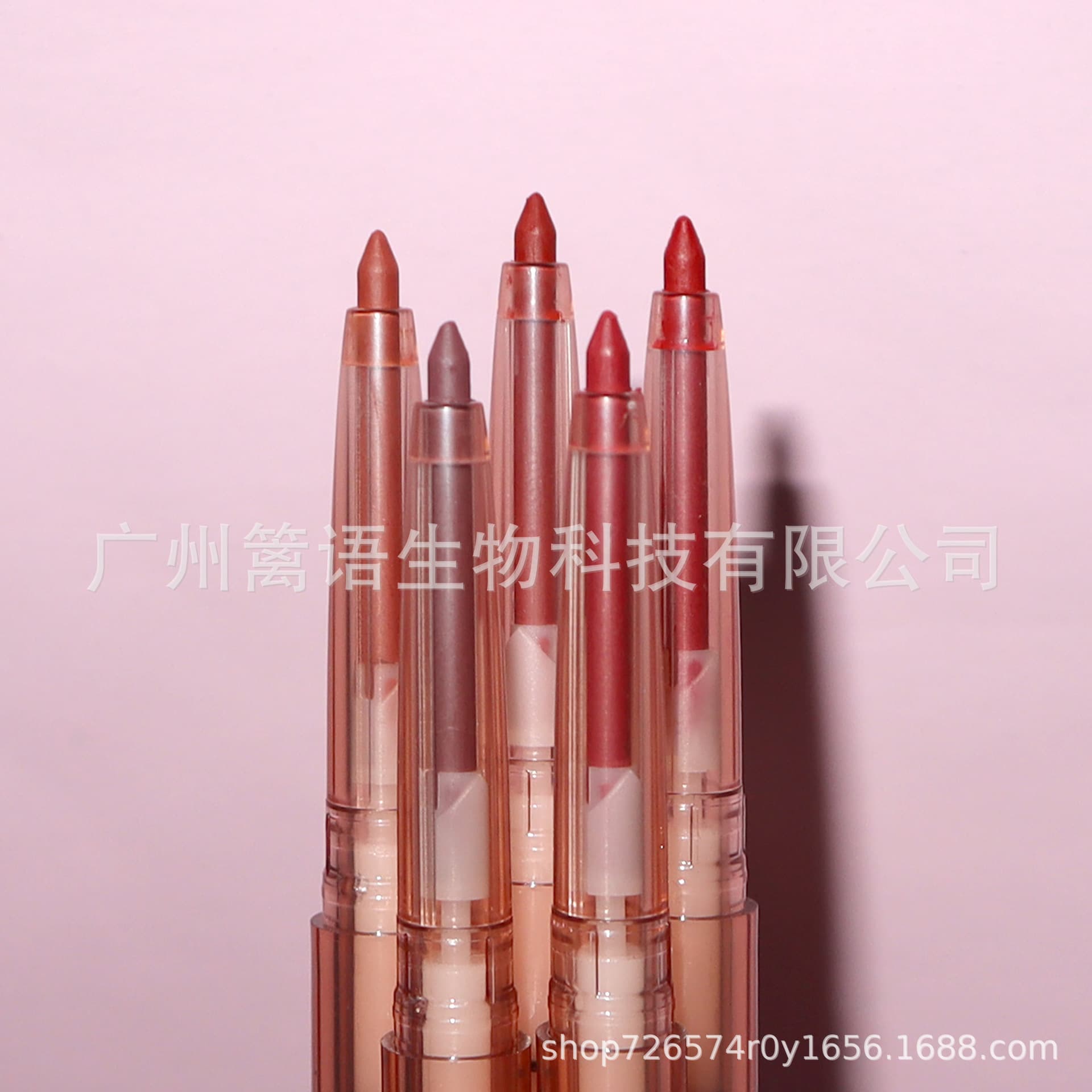 In stock pink-orange finished transparent lip liner pen, cross-border exclusive supply, neutral no-logo lip pen, smooth and easy to color, small quantity