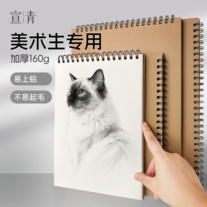 Xuanqing sketchbook a4 coil sketchbook sketchbook painting book art student 8k hand-painted portable sketchbook