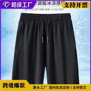 Men's Sports Shorts Quick-Dry Ice Silk 5-Inch Summer Thin Running Fitness Loose Casual Mesh Air Conditioning Pants