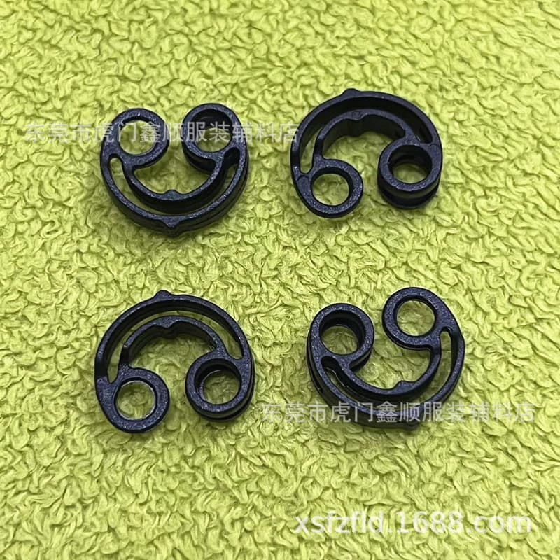 Factory New 3mm Hole Plastic Cord Buckle Elastic Cord Plastic Adjustable Buckle Single Hole Round Clasp Luggage Accessories
