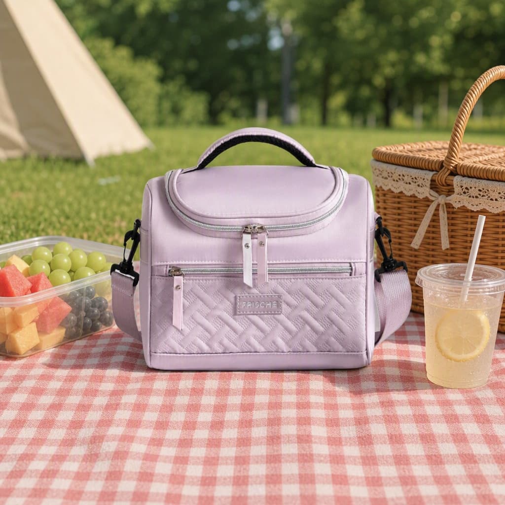 Strictly Selected Insulated Lunch Bag Tote for Office Workers and Students, Stylish Meal Prep Container, Outdoor Picnic Camping Cooler Bag