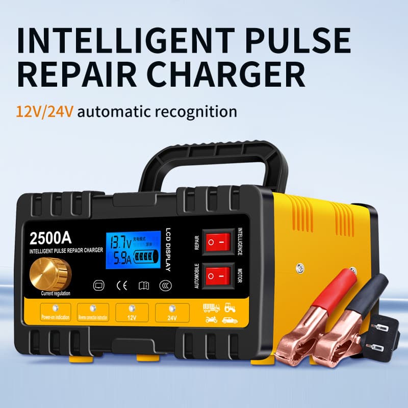 Motorcycle & Car Battery Charger High Power Battery Charger 12V 24V